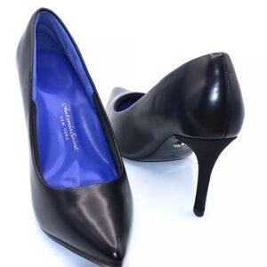 Antonia Saint size 10 Black Leather elegant Pumps Heels